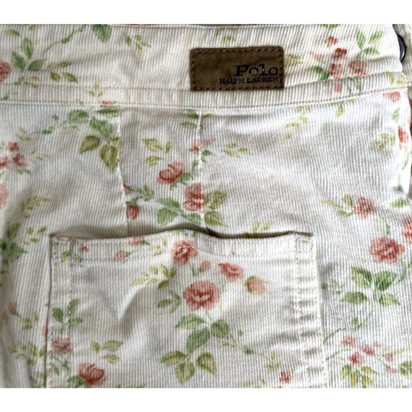 Polo Ralph Lauren Girls 16 Floral Corduroy Overall Dress Jumper Cottagecore - Picture 4 of 8